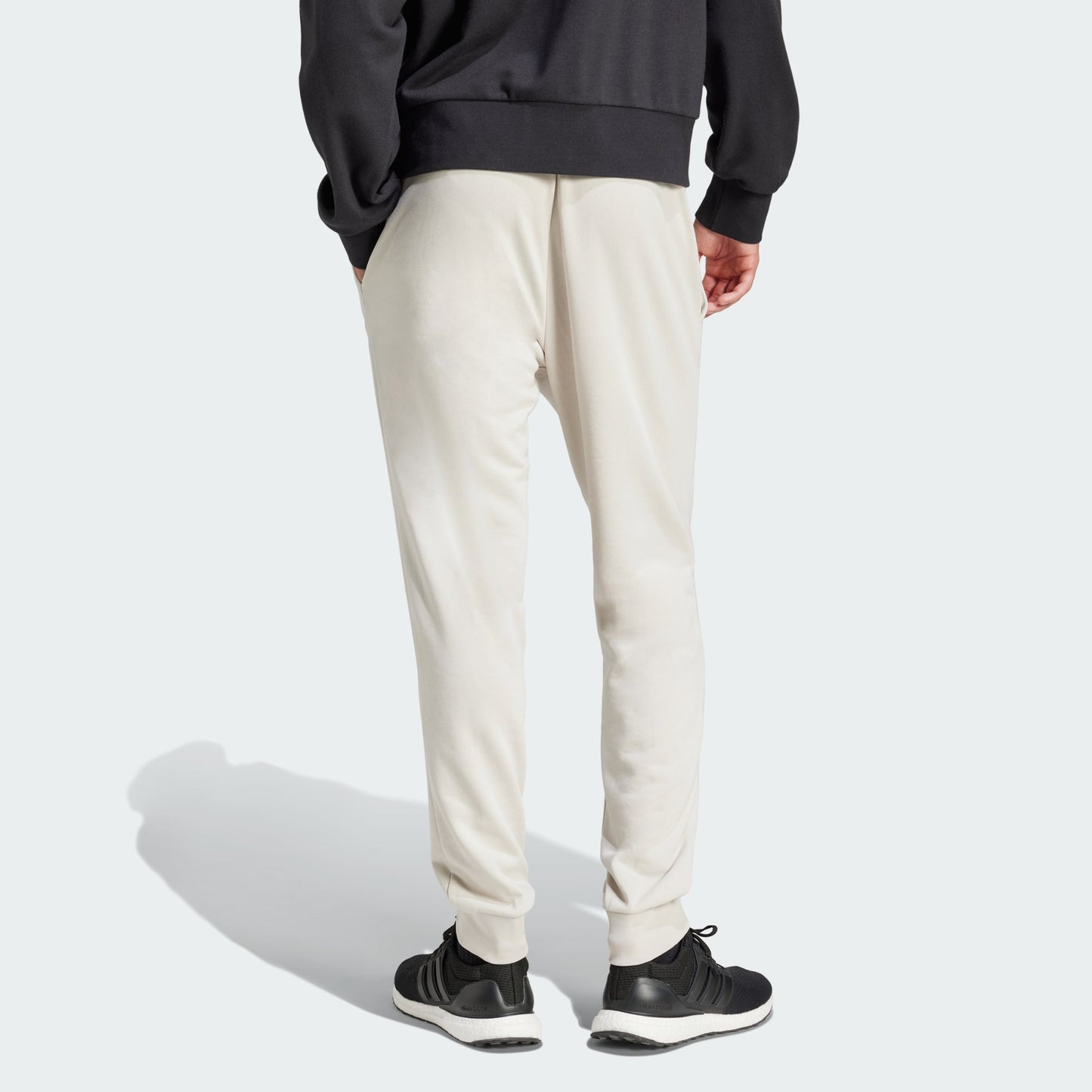 PANTALONI ADIDAS ESSENTIALS FEEL COMFORT FRENCH TERRY BEIGE UOMO