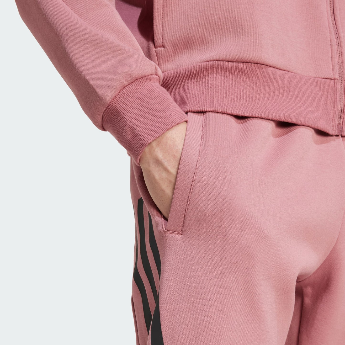 ADIDAS PANTALONI FUTURE ICONS 3-STRIPES ROSSO UOMO