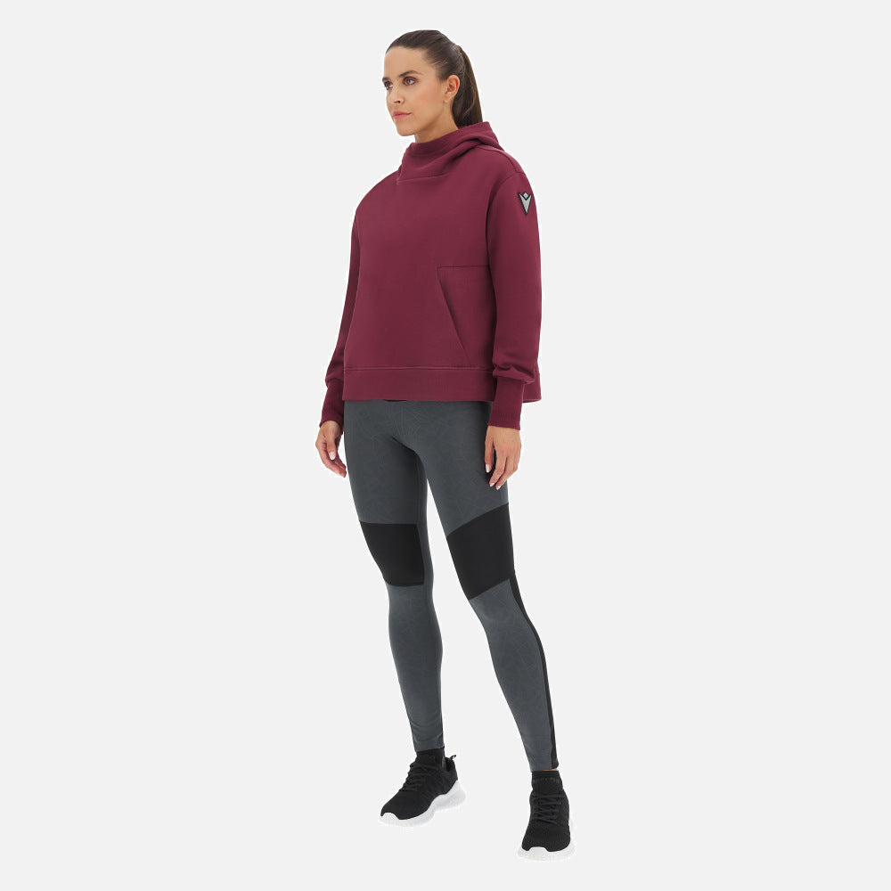 MACRON MEGEVE FELPA CAPPUCCIO DONNA BORDEAUX