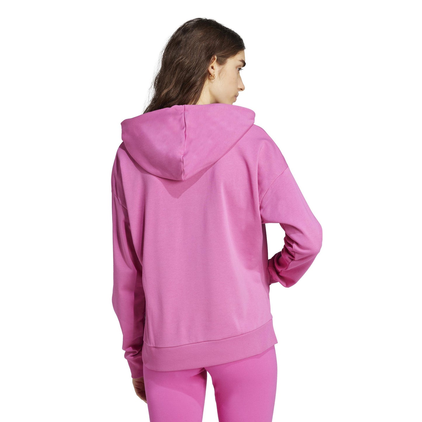 FELPA CAPPUCCIO ADIDAS HOODED SWEAT FT DONNA ROSA
