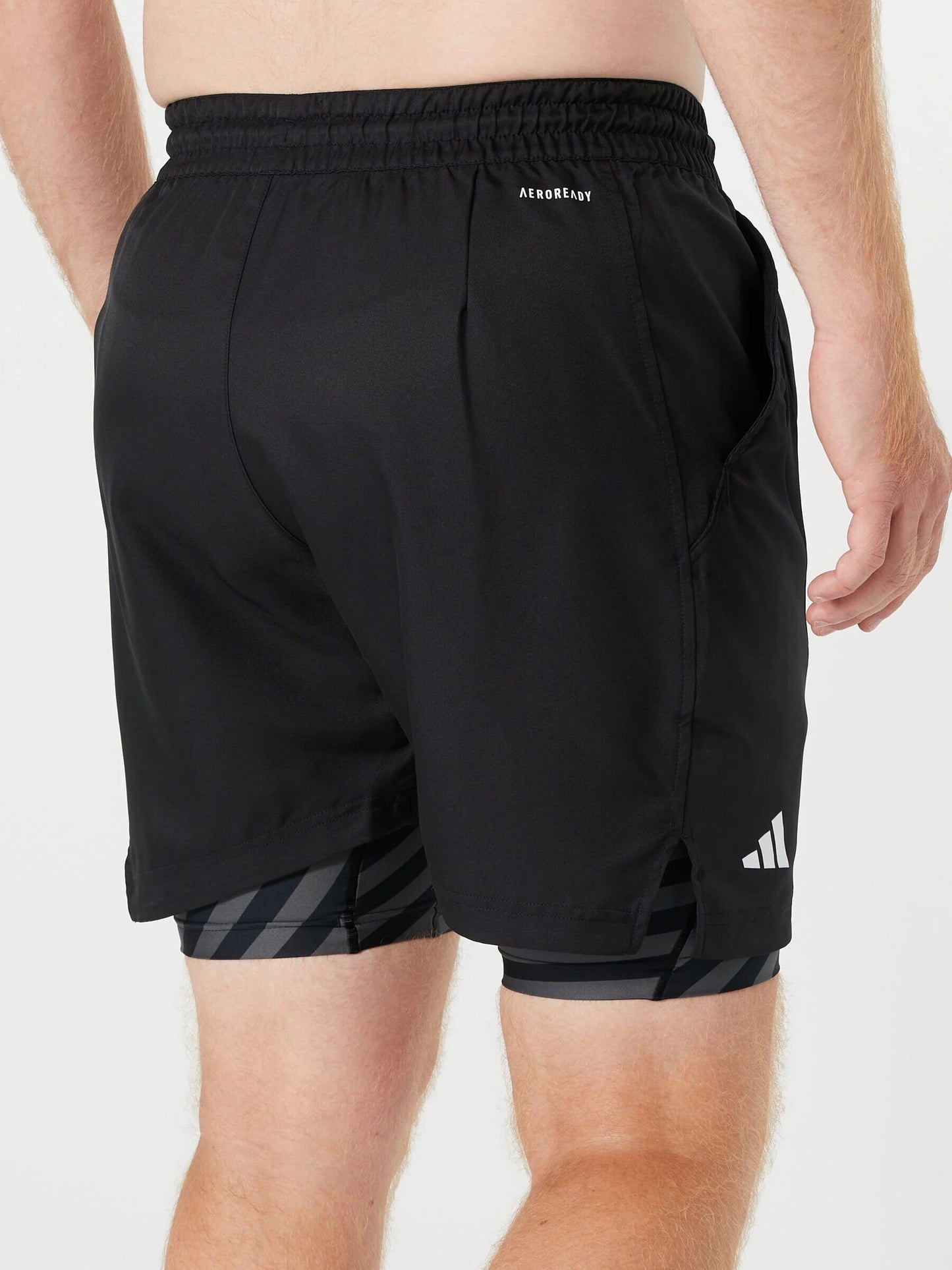 ADIDAS SHORT PADEL AEROREADY TWO-IN-ONE PRO NERO