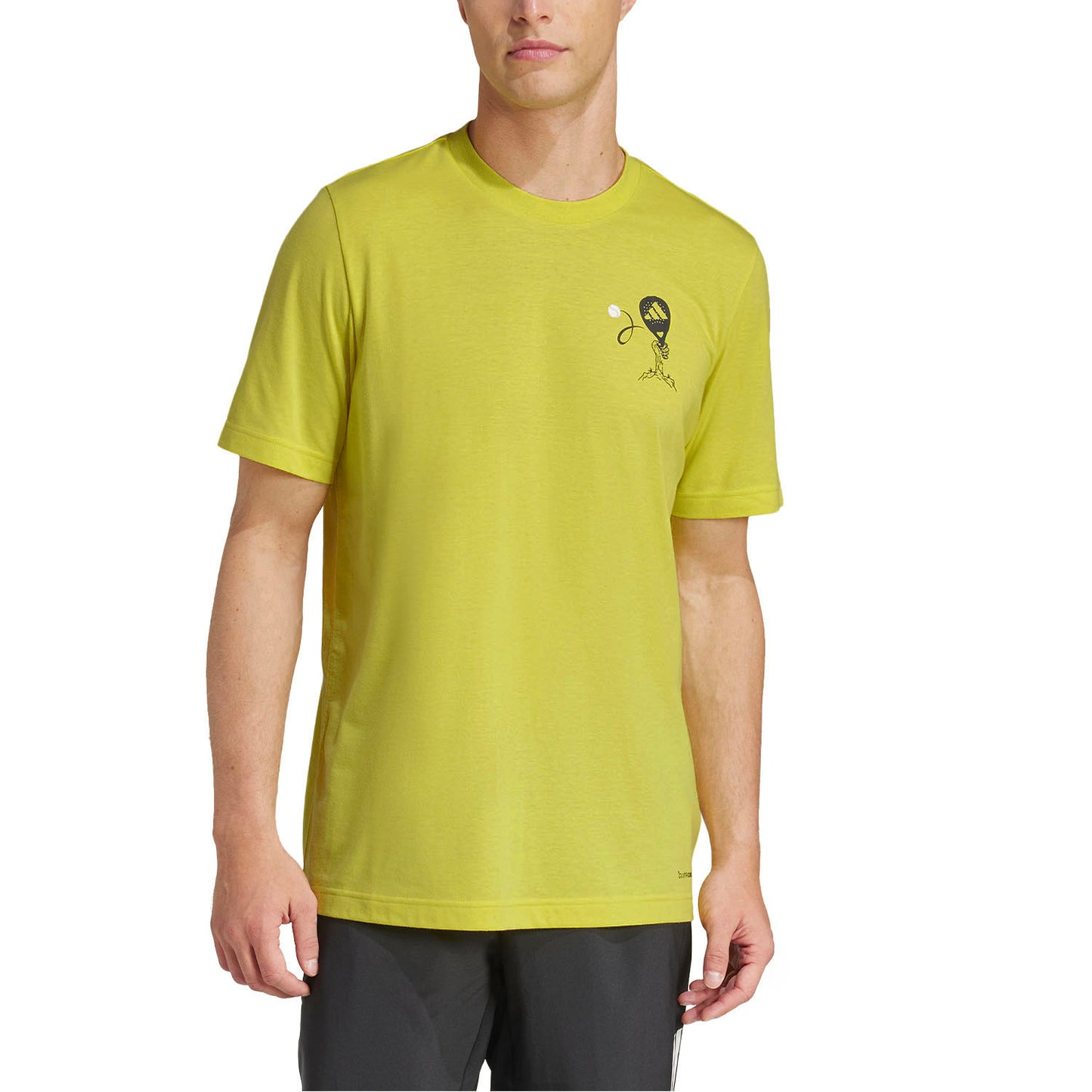ADIDAS T-SHIRT PADEL ZONE GRAPHIC GIALLO UOMO