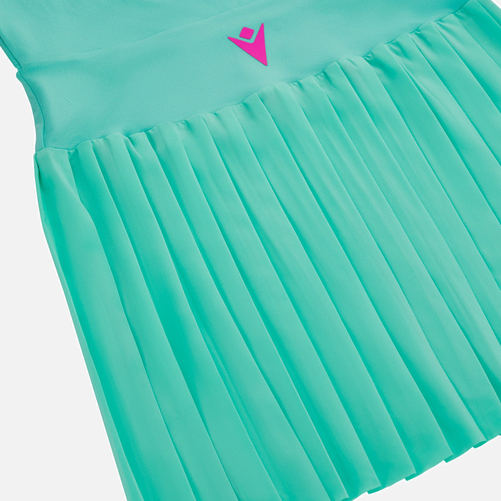 MACRON VESTITO TAMARA DONNA TURCHESE/FUCSIA