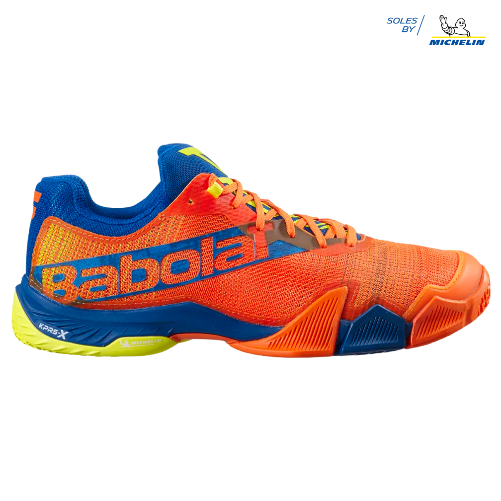 SCARPA PADEL BABOLAT JET PREMURA 22 UOMO ARANCIO/BLU