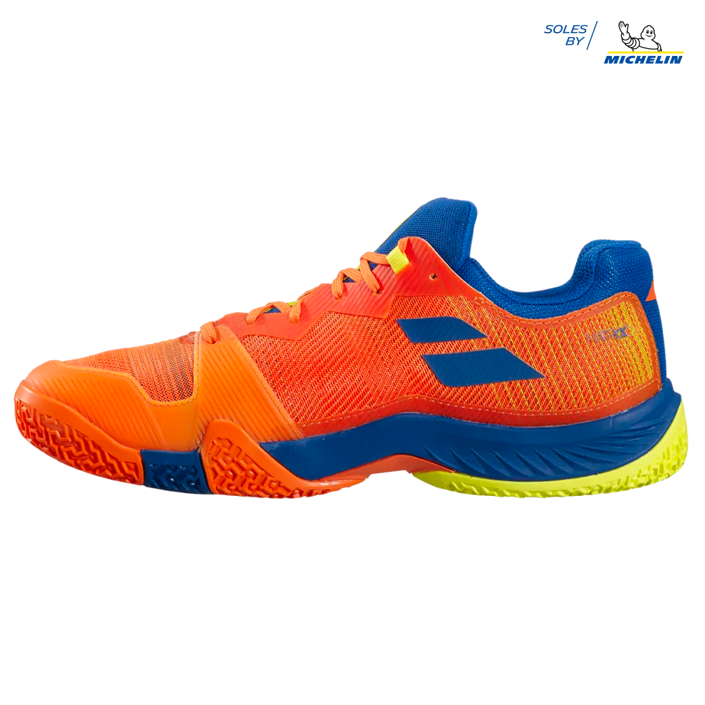 SCARPA PADEL BABOLAT JET PREMURA 22 UOMO ARANCIO/BLU