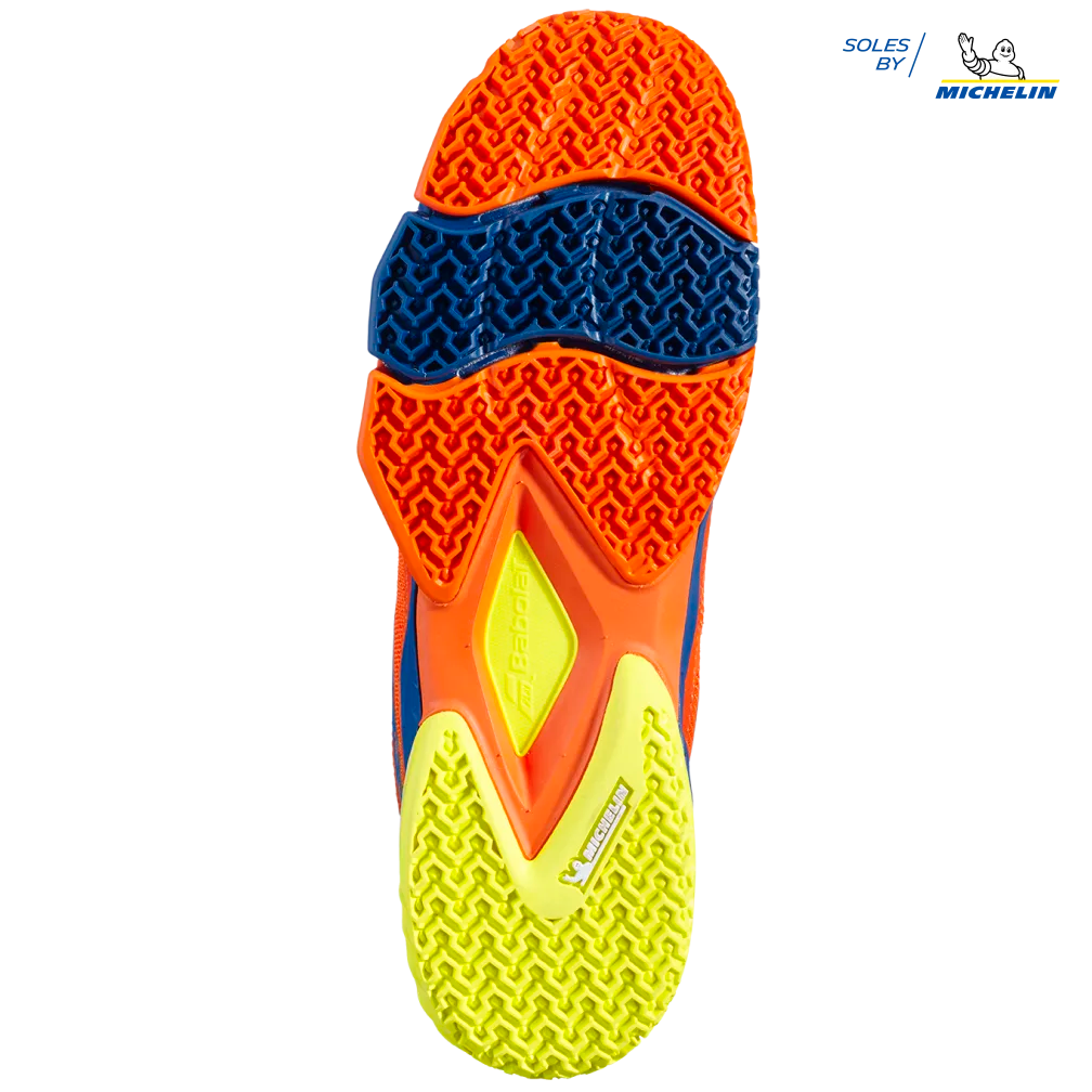 SCARPA PADEL BABOLAT JET PREMURA 22 UOMO ARANCIO/BLU