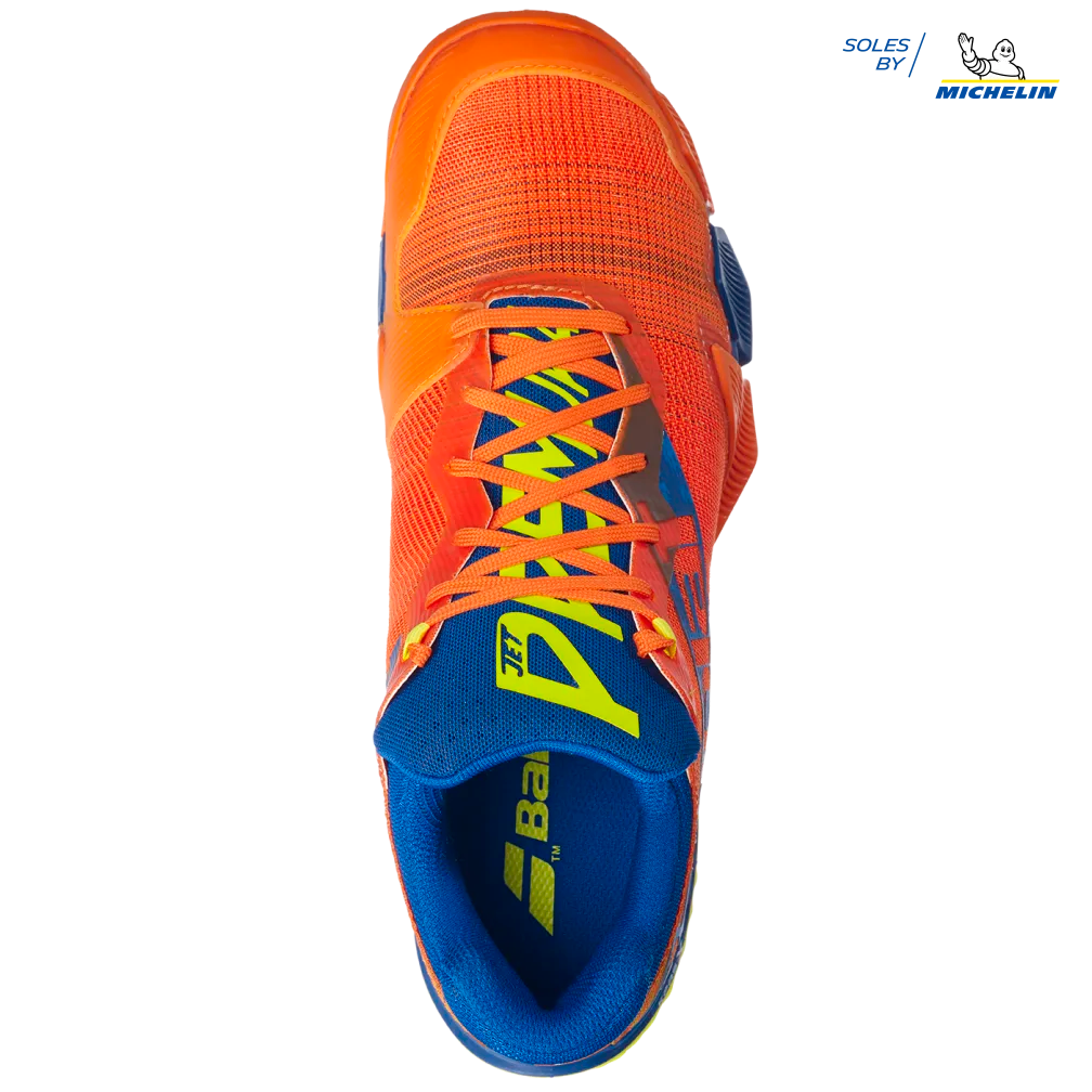 SCARPA PADEL BABOLAT JET PREMURA 22 UOMO ARANCIO/BLU