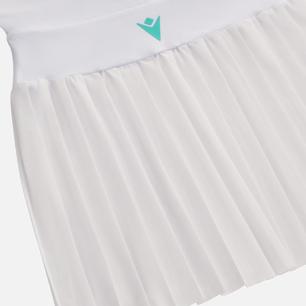 MACRON VESTITO LUCILLA DONNA BIANCO/TURCHESE