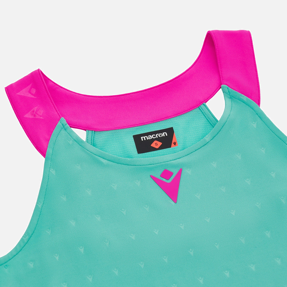 MACRON VESTITO TAMARA DONNA TURCHESE/FUCSIA