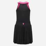 MACRON VESTITO TAMARA DONNA NERO/FUCSIA