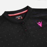 MACRON T SHIRT LIVIA POLO KOREAN DONNA NERO/ROSA FLUO