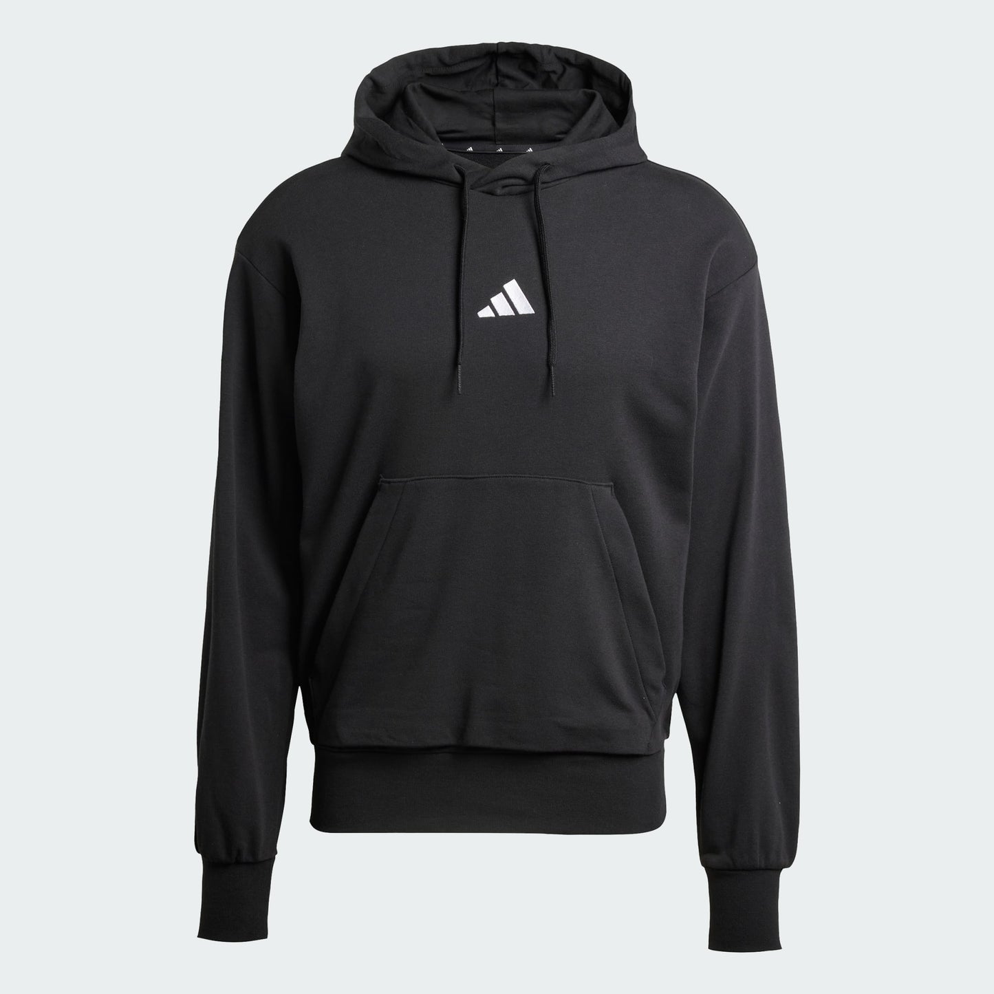 FELPA CAPPUCCIO ADIDAS ESSENTIALS FEELCOZY FRENCH TERRY NERO UOMO