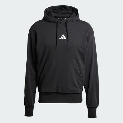 FELPA CAPPUCCIO ADIDAS ESSENTIALS FEELCOZY FRENCH TERRY NERO UOMO