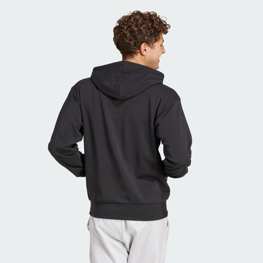 FELPA CAPPUCCIO ADIDAS ESSENTIALS FEELCOZY FRENCH TERRY NERO UOMO