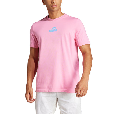 Adidas t shirt uomo rosa online