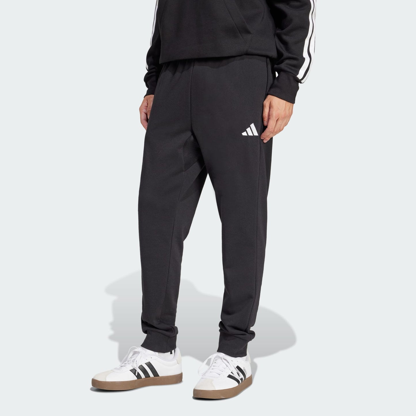 PANTALONI ADIDAS ESSENTIALS FEEL COMFORT FRENCH TERRY NERO UOMO