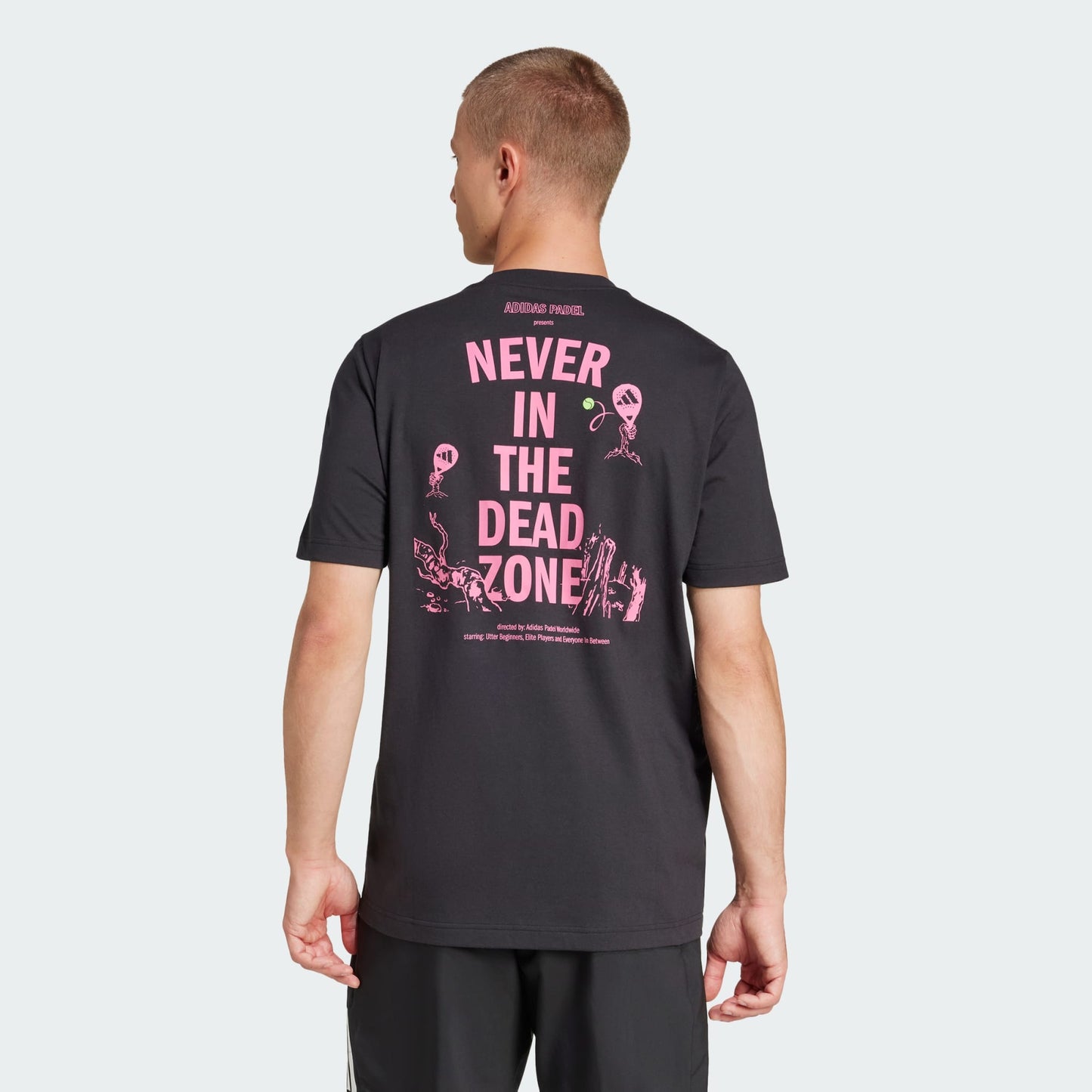 ADIDAS T-SHIRT PADEL ZONE GRAPHIC NERO UOMO