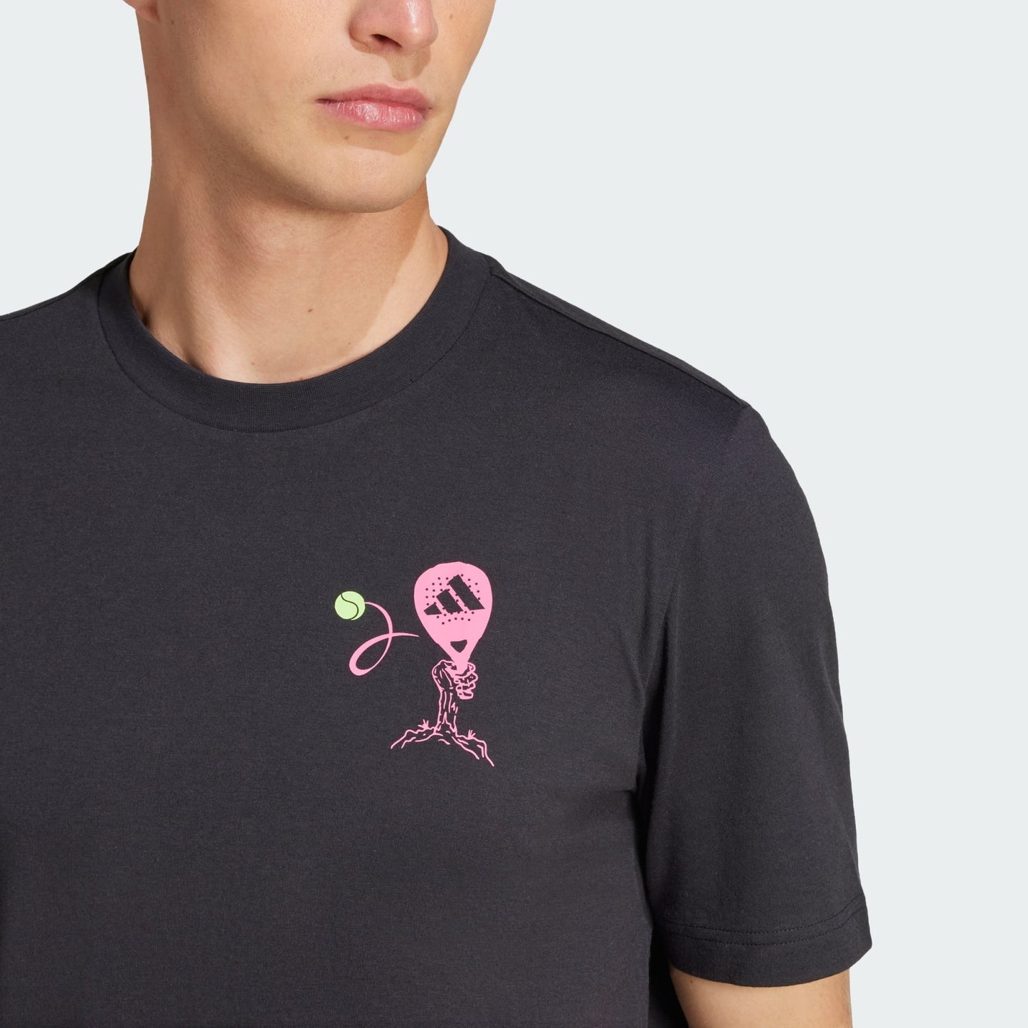 ADIDAS T-SHIRT PADEL ZONE GRAPHIC NERO UOMO
