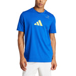 ADIDAS T-SHIRT GRAPHIC LOGO PADEL UOMO Blu