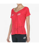 BULLPADEL T-SHIRT WPT DONNA RAPOLAN 22 ROSSO CARMINIO FLUO / BLU NAVY